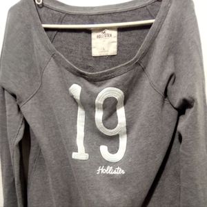 Pre-Owned Hollister Women's Hco Sequin Dixon Lake Sweatshirt Top. Short Tee